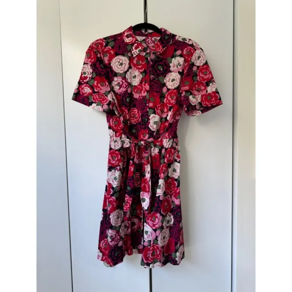 Kate Spade Rosette Bloom Tie Waist Dress